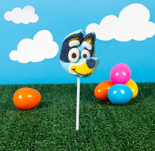 Bluey Marshmallow Head on Stick (Case of 24)