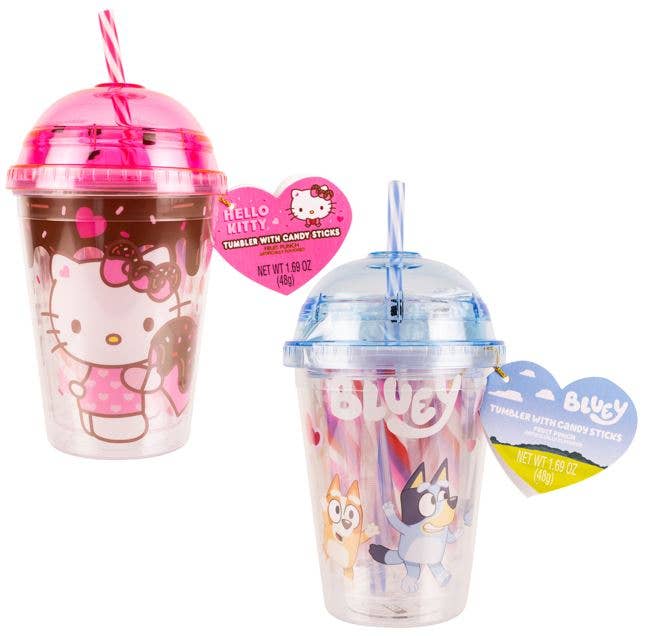 ACR Combo License Mini Dome Tumbler Asst-Bluey & Hello Kitty
