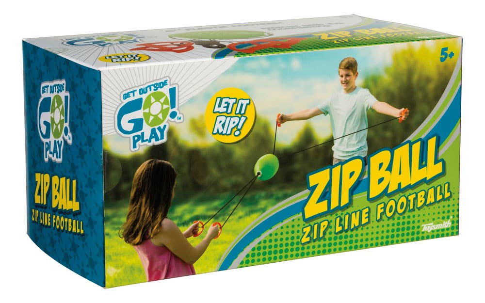 Get Outside GO! Play Zip Ball, Multi, 12 Inch