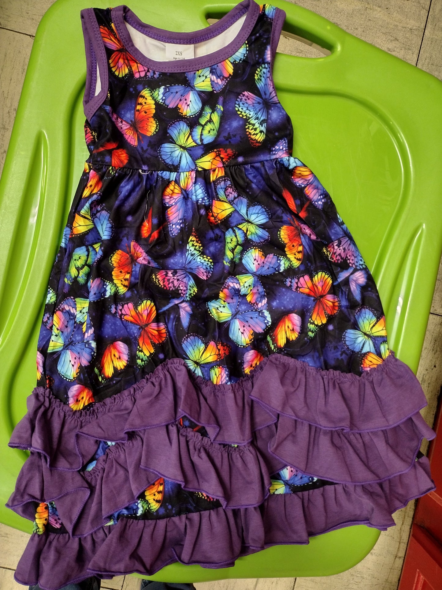 Rainbow Butterfly maxi dress (Floor Length)