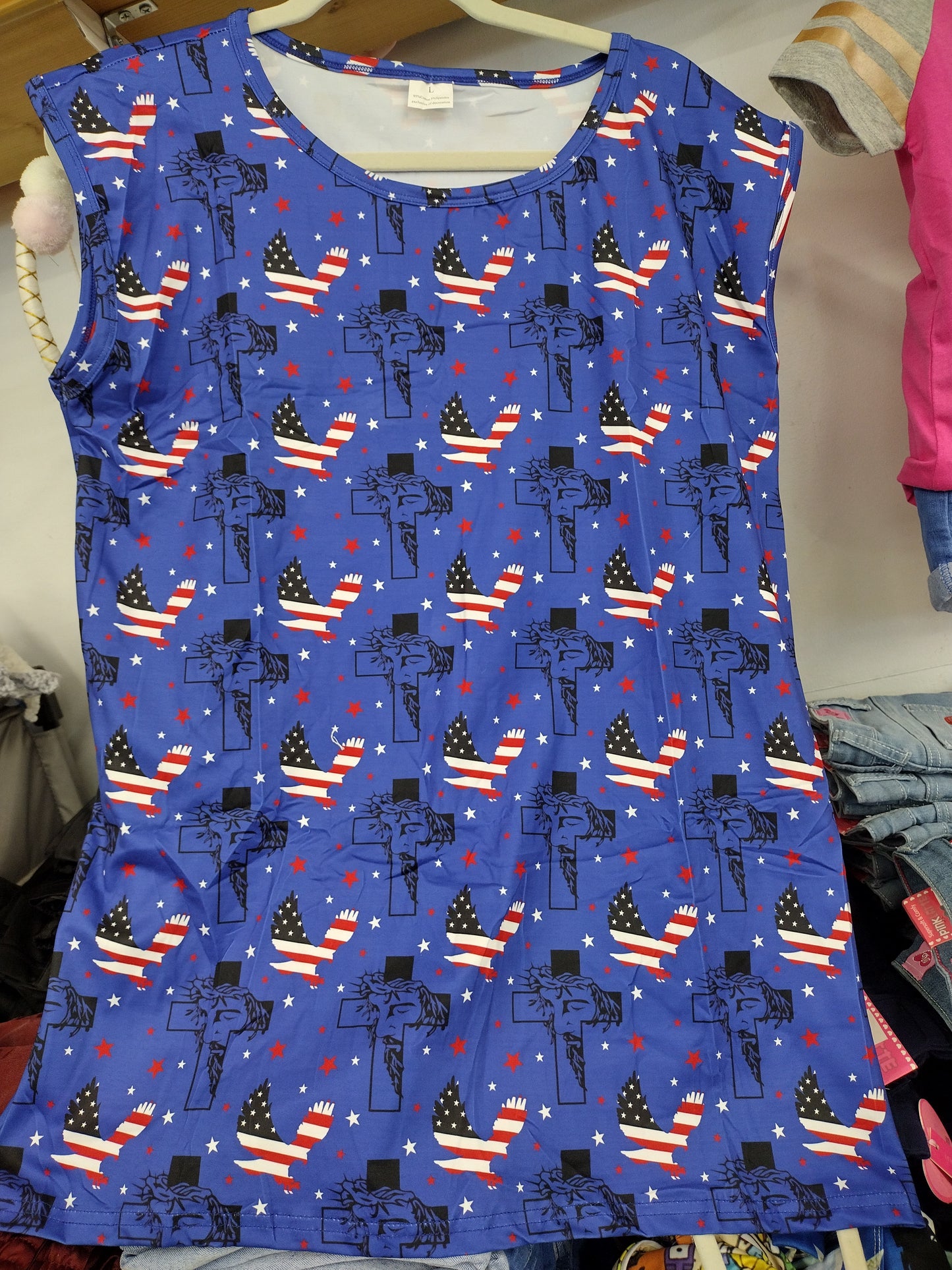 Mens Religious Cross Tank