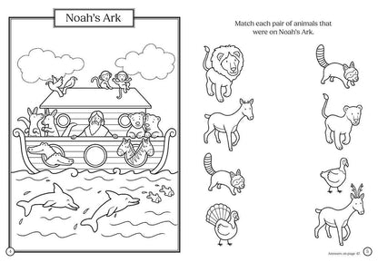 My First Bible Stories Coloring & Activity Book with 4 Crayons and 50+ Stickers by Editors of Silver Dolphin Books