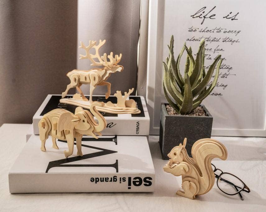 3D Wooden Puzzles: Parasaurus