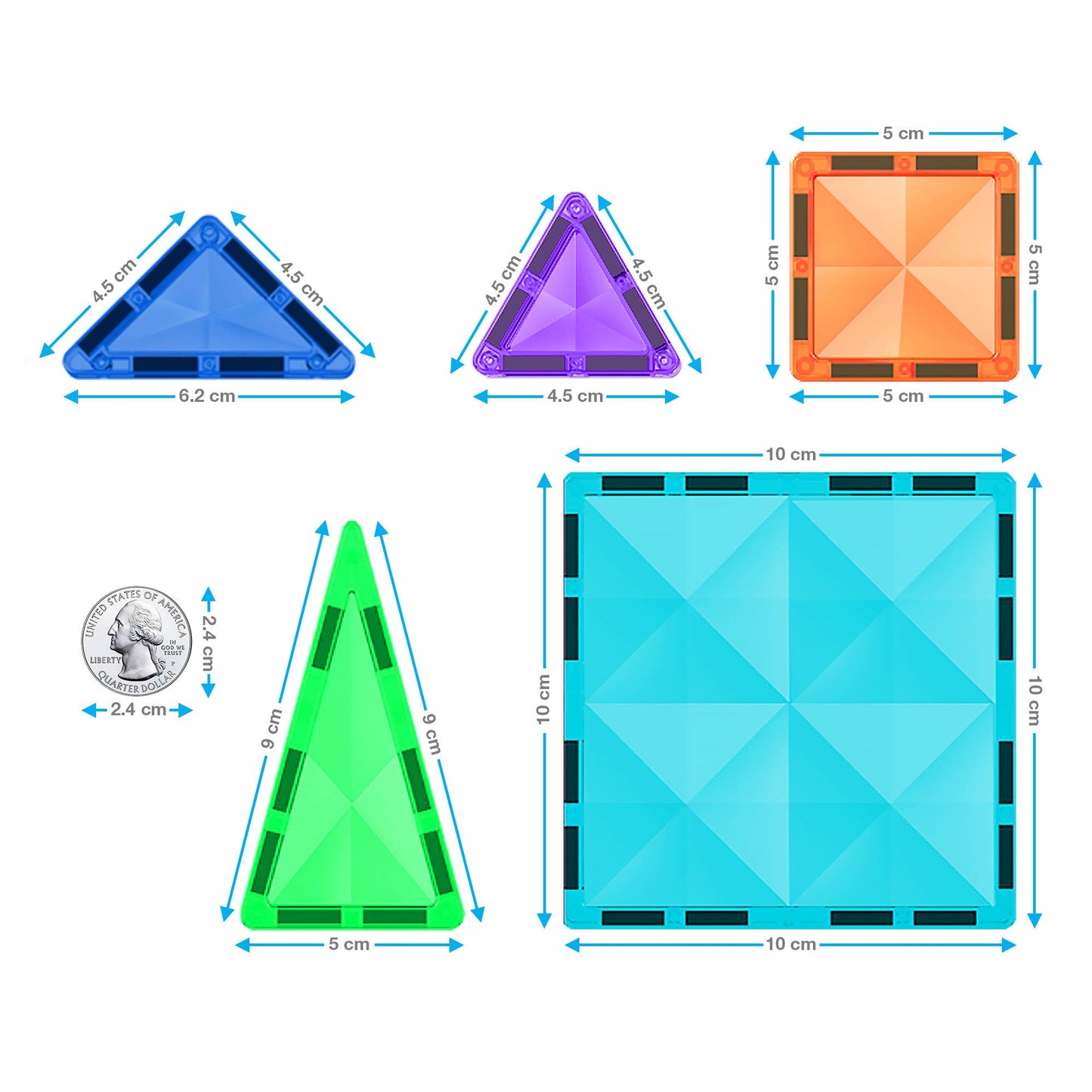 Mini Diamond 60pc Magnetic Tileset