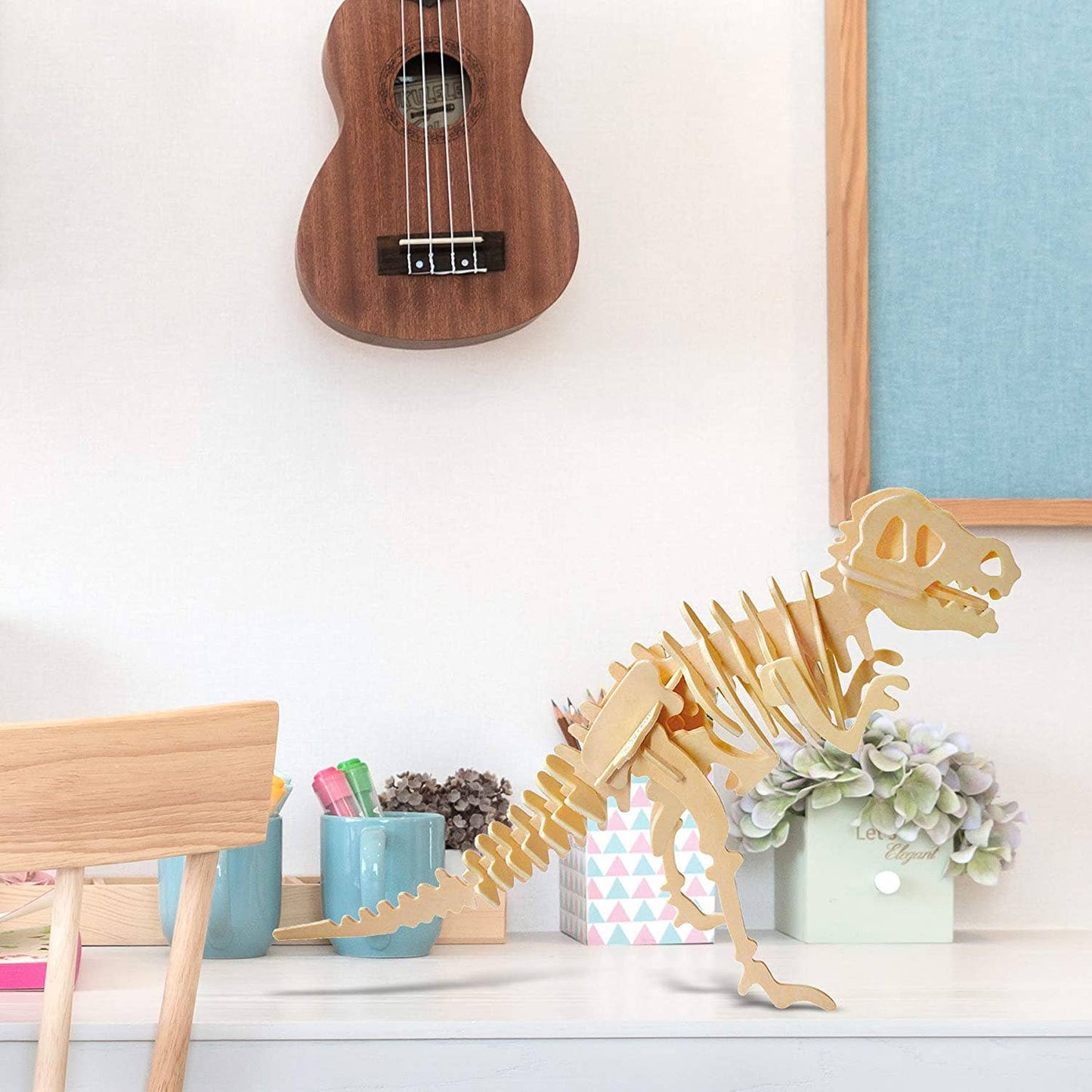 3D Wooden Puzzles: T-Rex