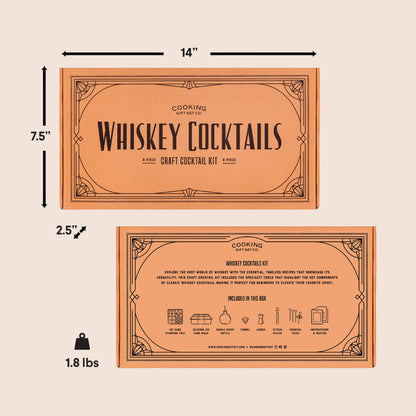 Whiskey Cocktail Kit Gift for Men Alcohol Cocktail Recipe