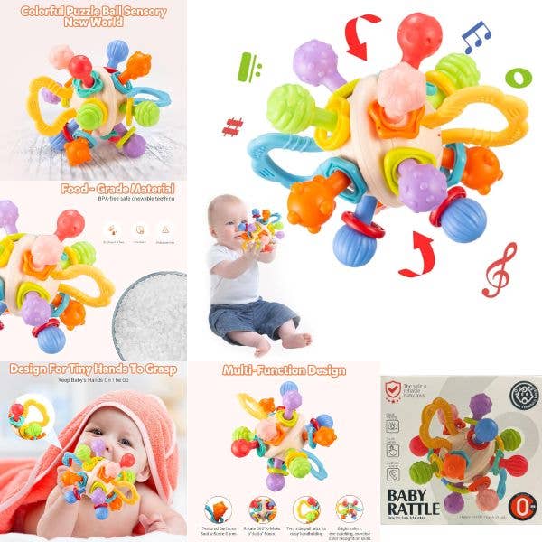 Happy World Baby Toys - The STEM Toy Rattle - Baby Safe Cert
