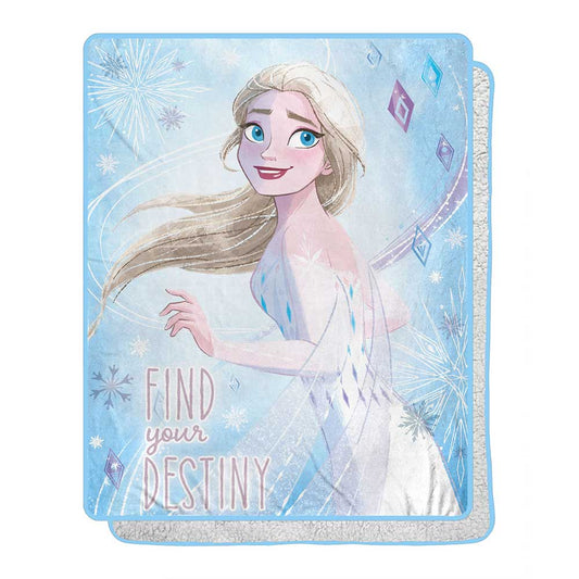 Frozen 2 Magical Destiny Silk Touch Sherpa Throw 46x50