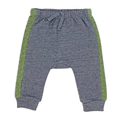 Boys 2 Piece Quilted Jogger Set: Green