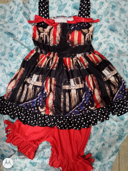 Cross flag bow outfit