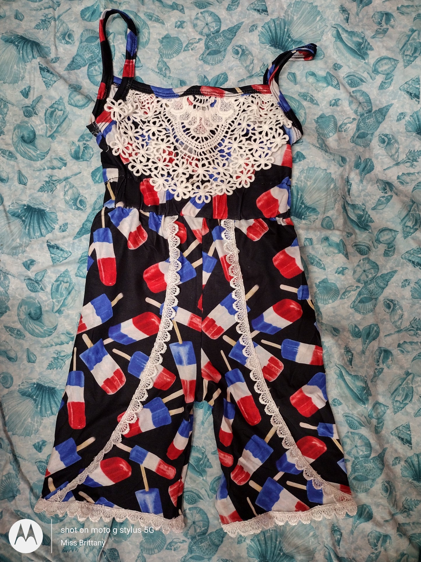 Popsicle RWB romper