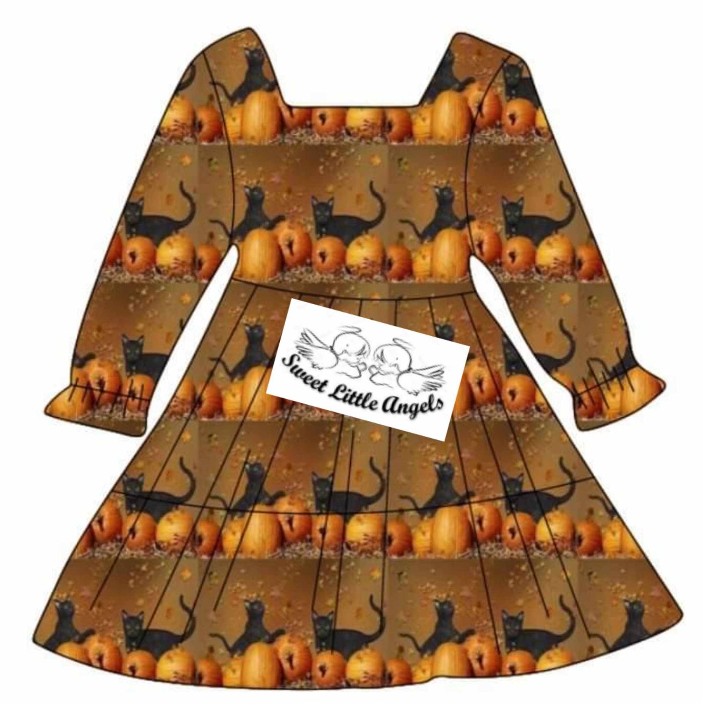 Black Cat Pumpkin Dress