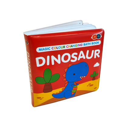 Color Changing Bath Time Book and Toy Set - Dinosaur