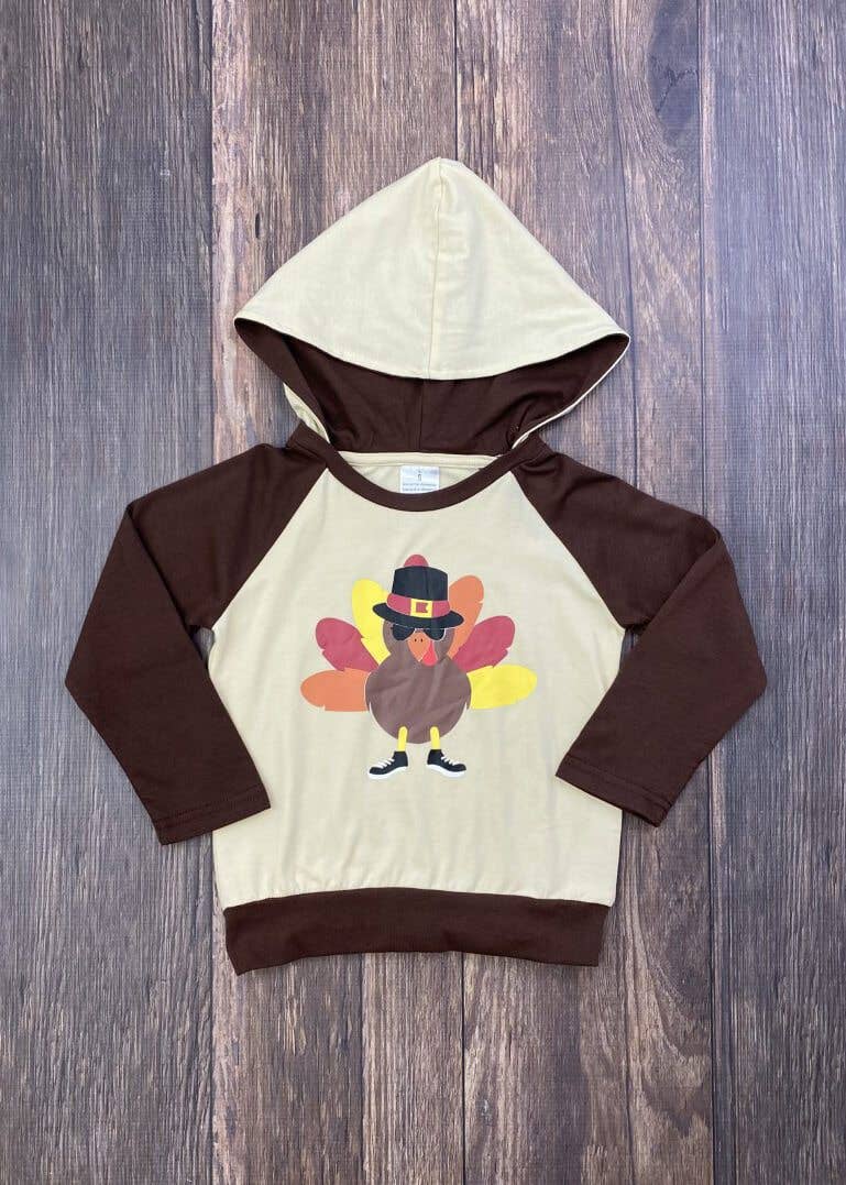 Pilgrim Turkey Raglan Hoodie - Boys