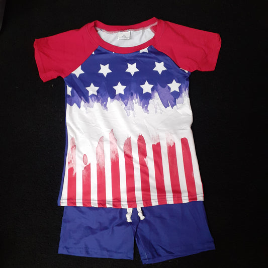 American Flag Short OUtfit