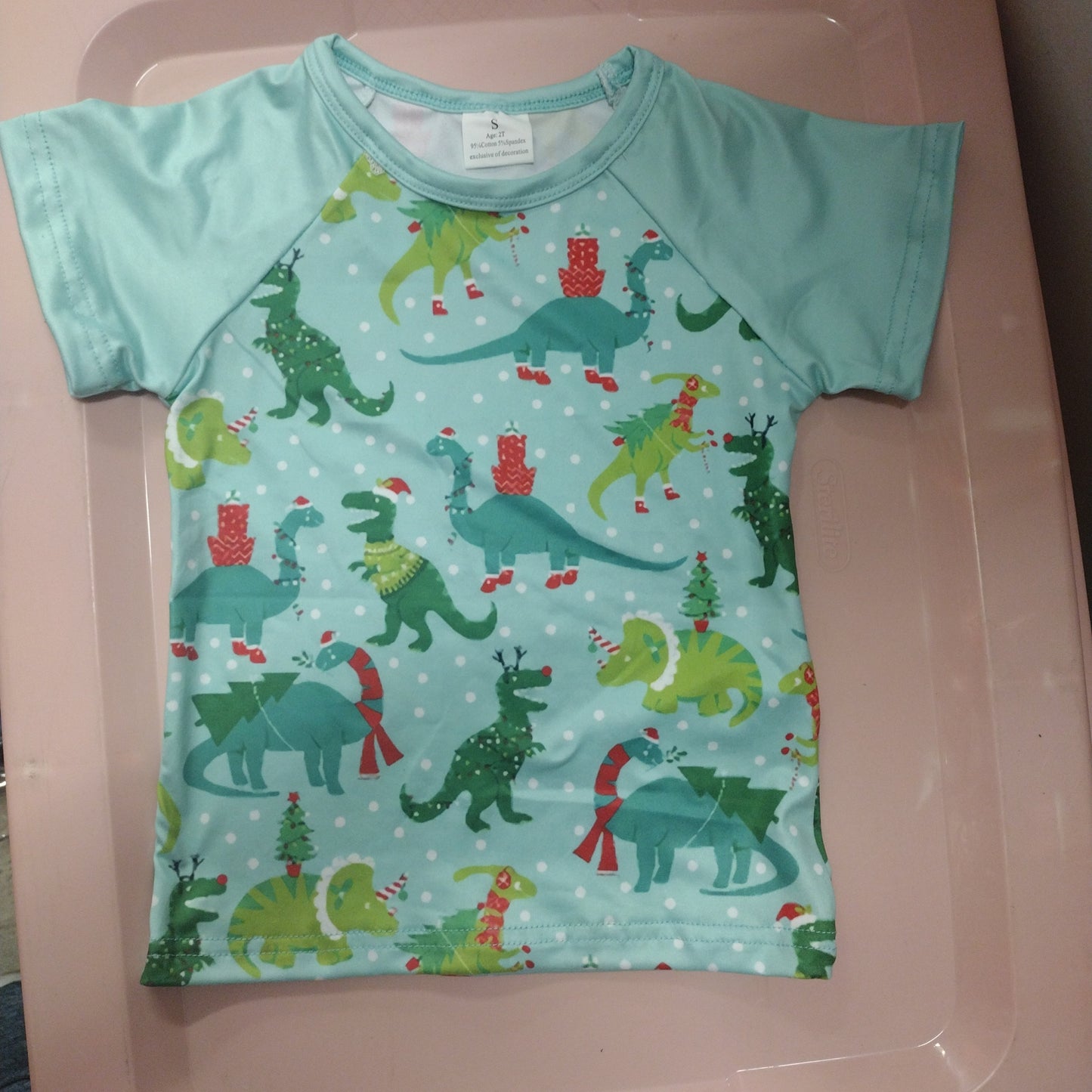 Christmas Dino T Shirt