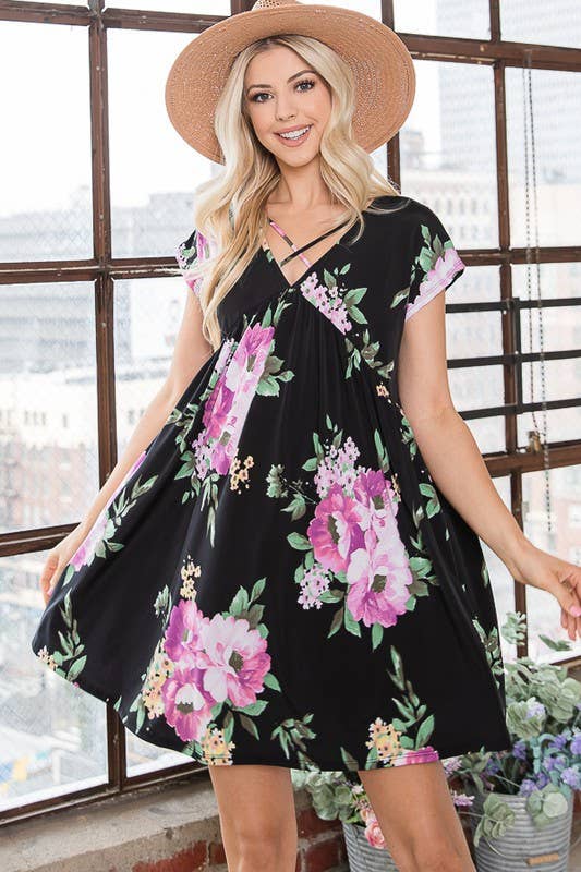 Sippin' Mimosa Floral Dress