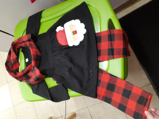 Plaid Santa 3PC Outfit