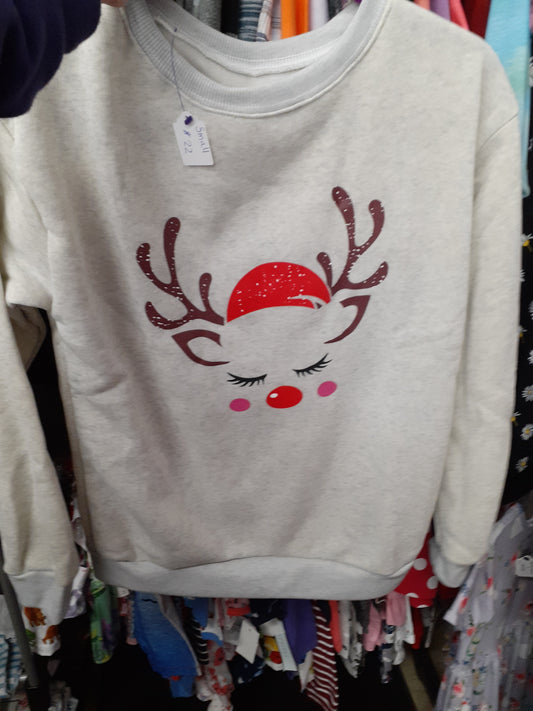 Reindeer face sweatshirt