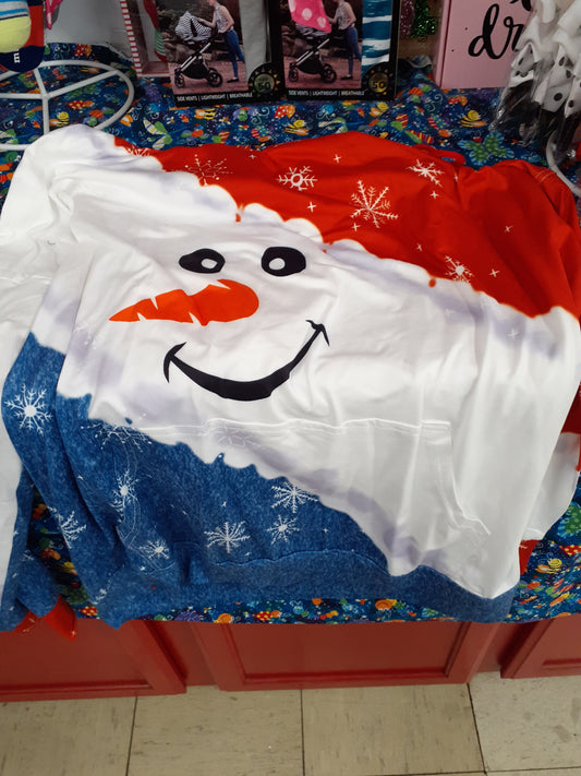 Snowman hoodie top