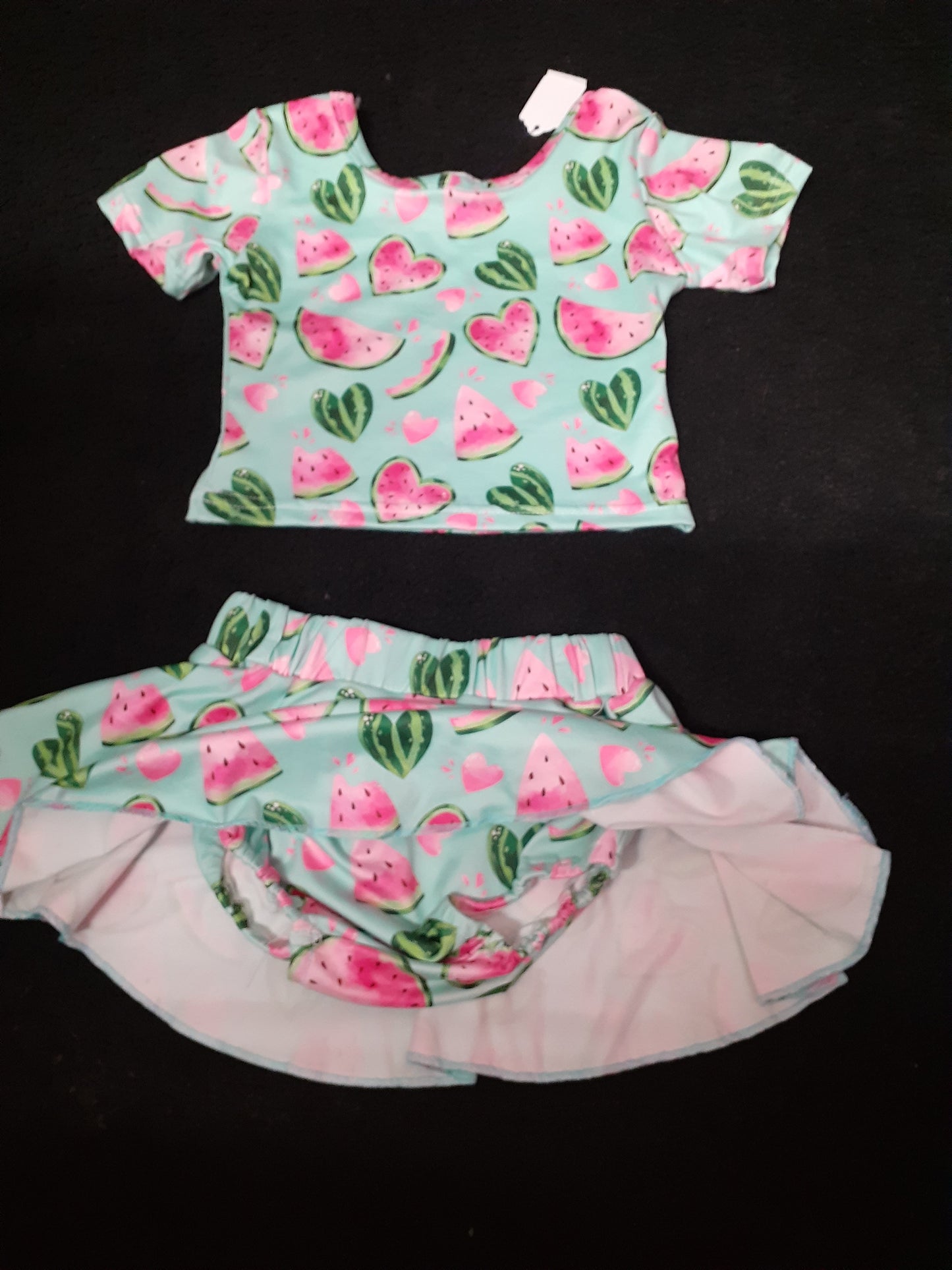 Watermelon Crop Skort Outfit