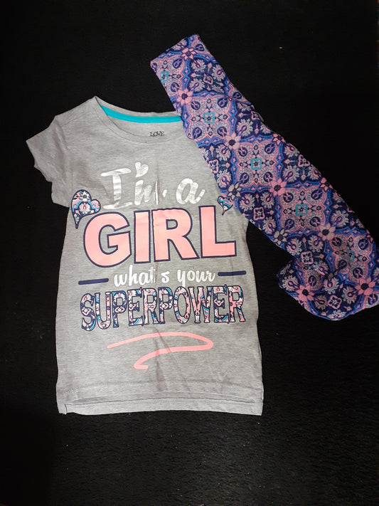 Girl Power T Shirt with Scarf