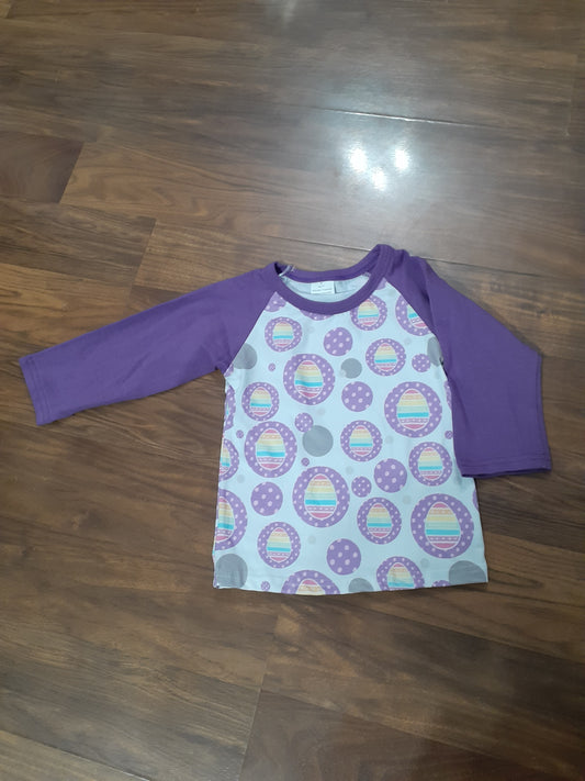 Purple Egg Raglan T Shirt