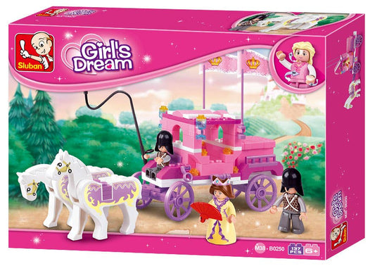 Girl's Dream Royal Carriage Building Brick Kit (137 Pcs)