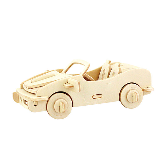 3D Wooden Puzzles: Racing Car