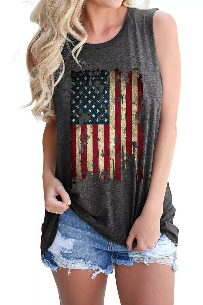 Flag T Shirt Tank