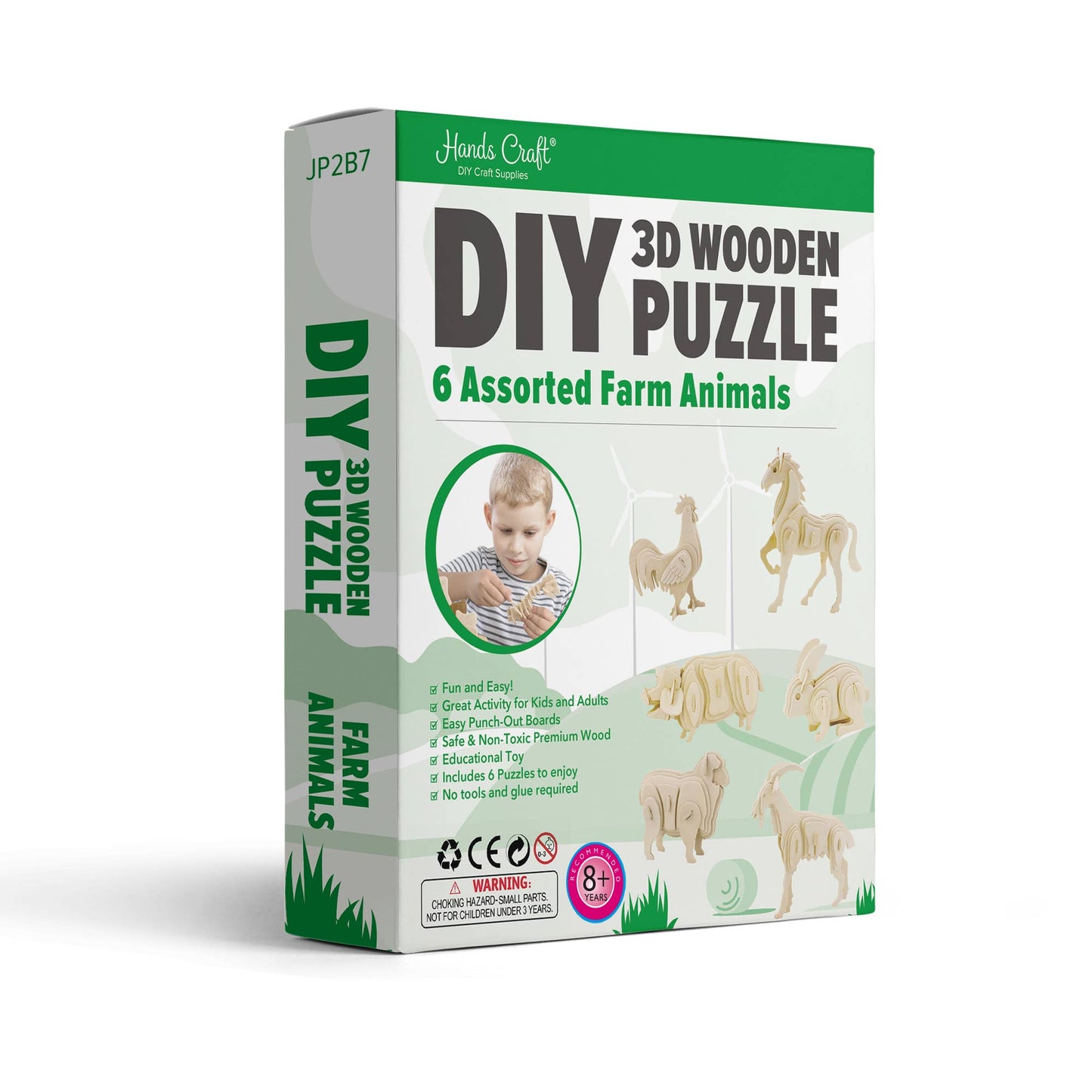 3D Wooden Puzzle Bundle Pack: Farm Animals