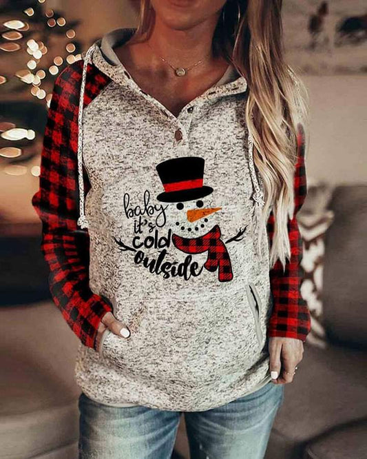 Baby Its Cold Outside Snowman Hoodie
