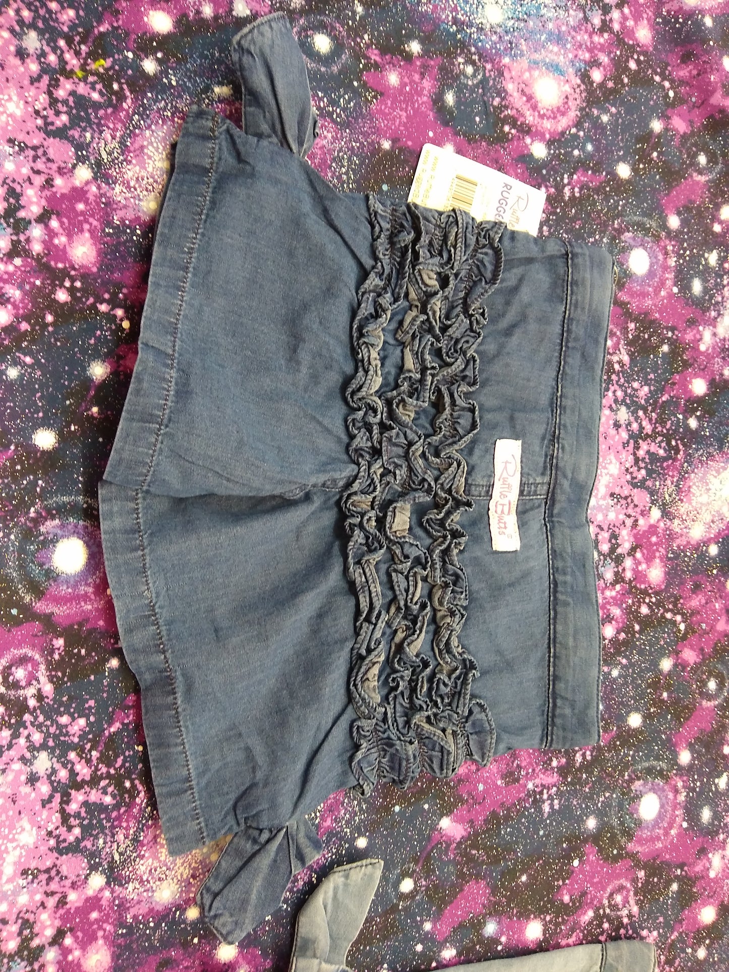 Denim Bow Shorts