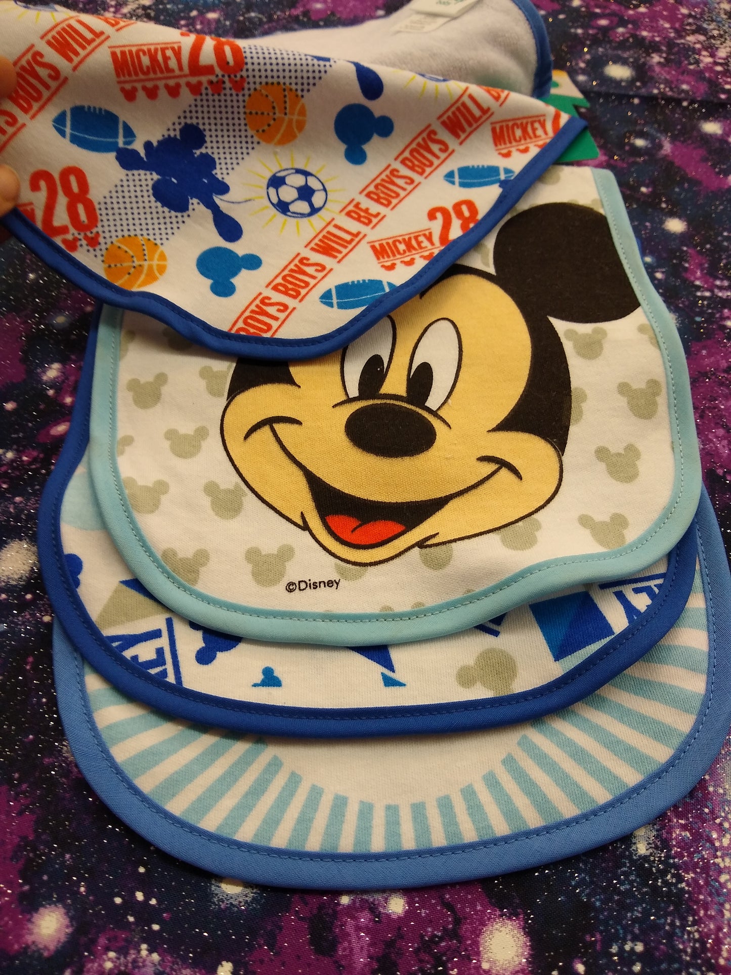 Mickey Mouse Bib Set