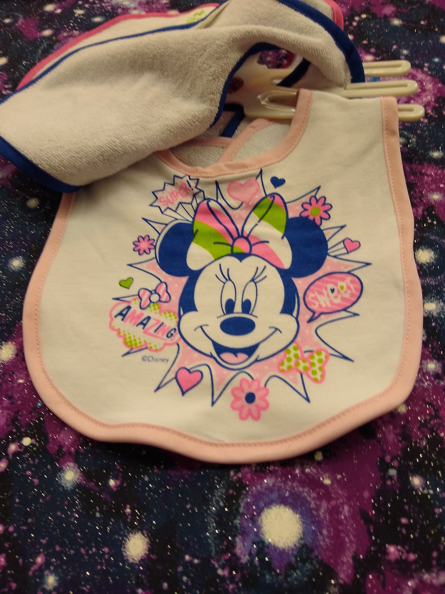 Minnie Mouse 3 Pk Bibs