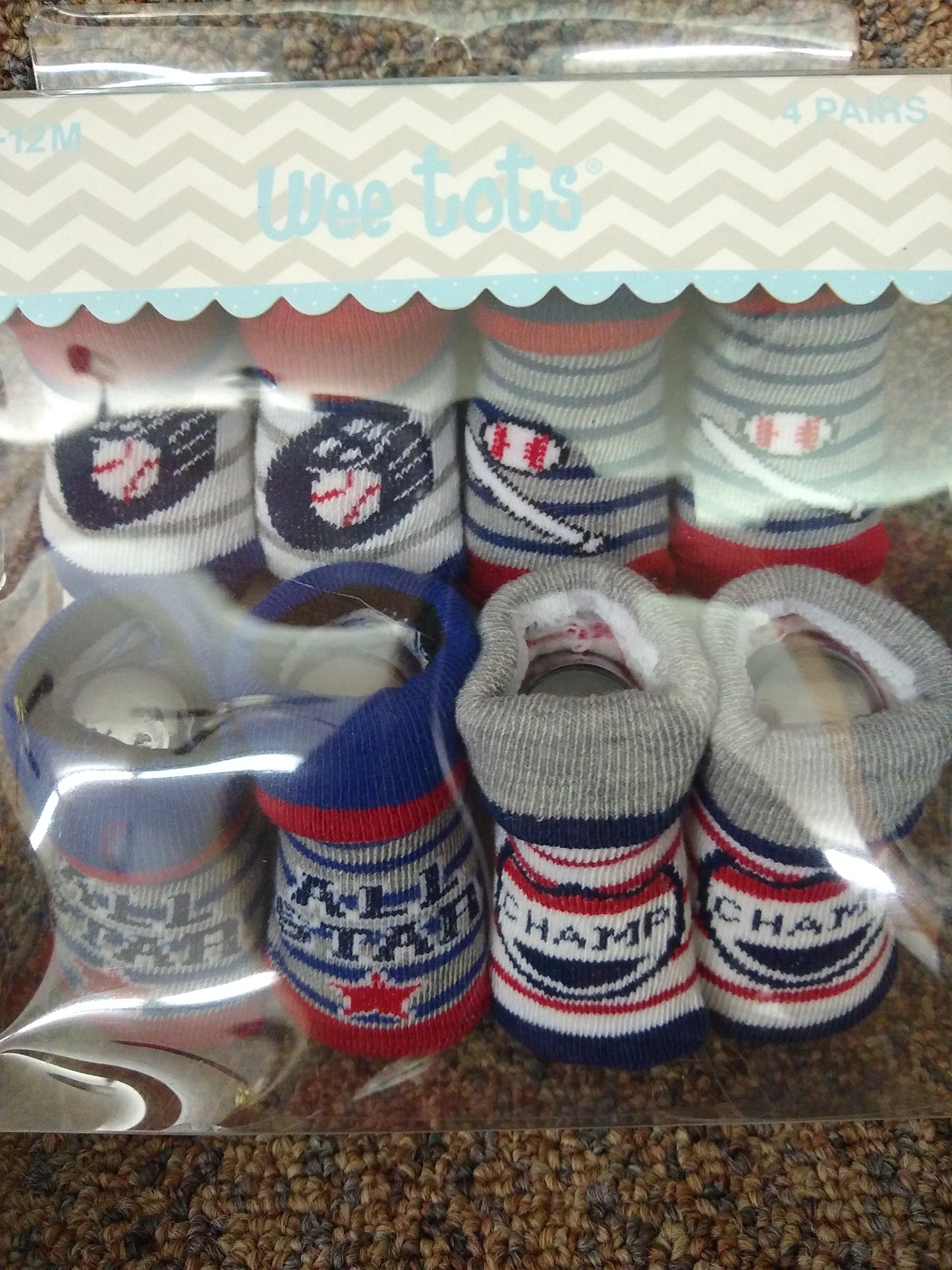 4 pair baby boy sock assortment