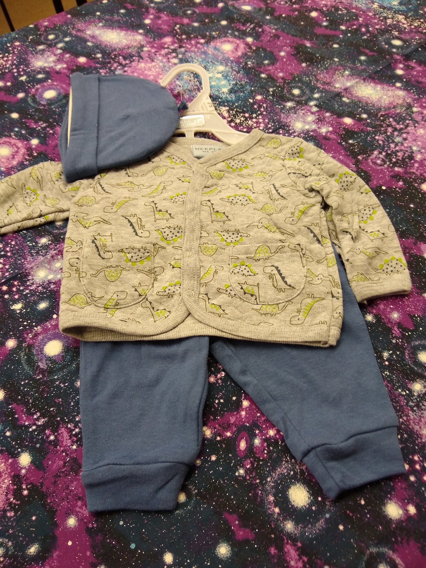 Quilted Dino outfit 3 pc