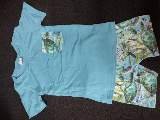 Sea Turtles Short Outfit