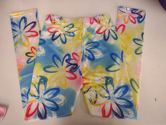 Daisy Tye Dye Leggings