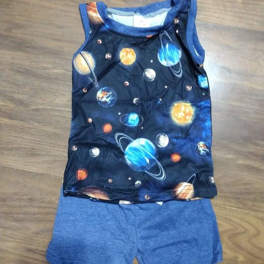 Planets Tank Short Outfit