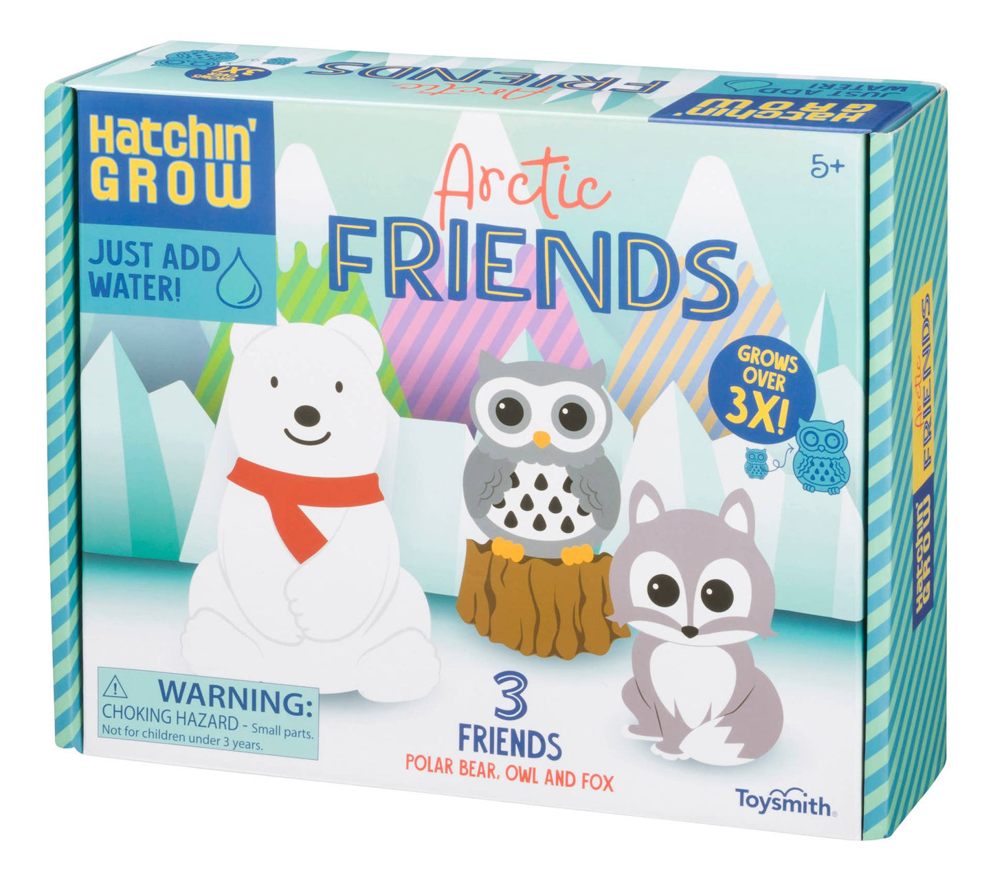 Hatchin' Grow Arctic Friends Owl, Fox, Polar Bear