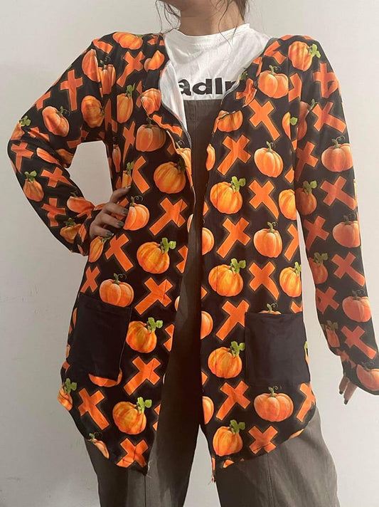 Ladies Pumpkin Cross Cardigan