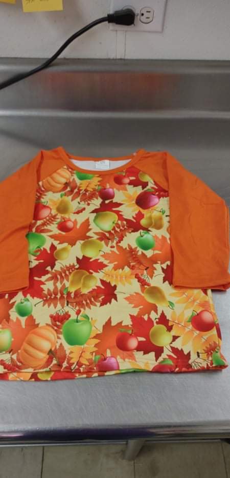 Apples and Leaves Raglan Shirt