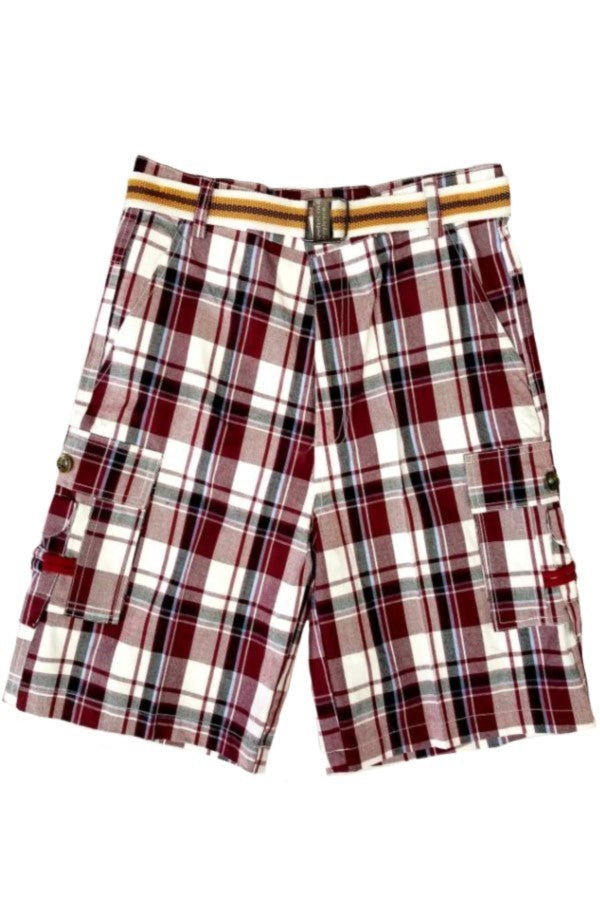 Red Checked Shorts